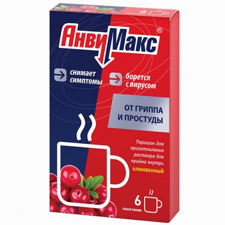 АНВИМАКС клюква пор д/приг.р-ра внутрь пак. №6