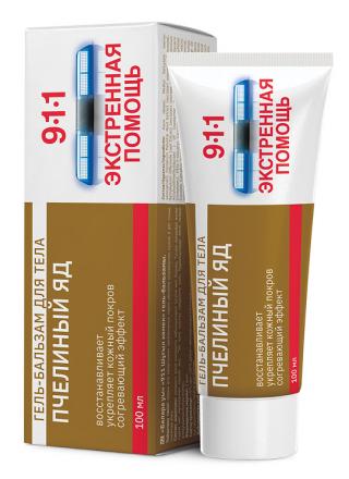 911 ПЧЕЛИНЫЙ ЯД МИРРОЛЛА гель-бальзам д/тела 100 мл