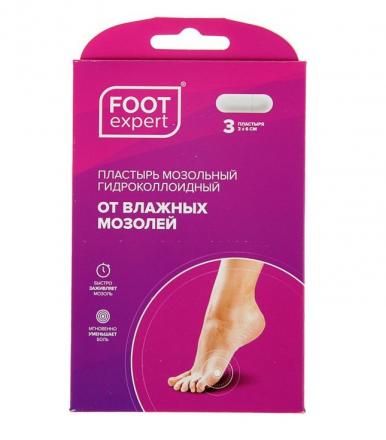 ПЛАСТЫРЬ ОТ ВЛАЖНЫХ МОЗОЛЕЙ ФУТ ЭКСПЕРТ 2см х 6см №3