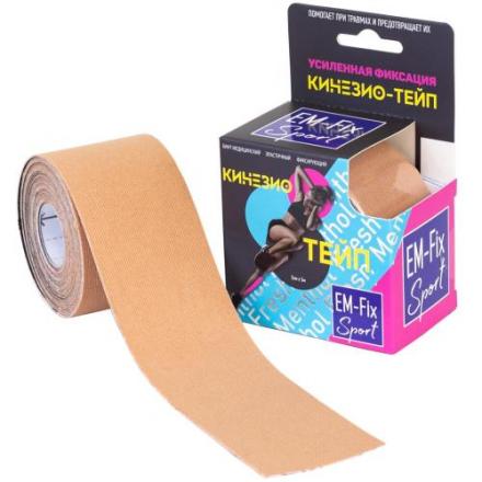 БИНТ ЭЛАСТИЧНЫЙ EM-FIX SPORT бежевый 5см х 5м