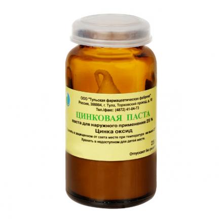 ЦИНКОВАЯ ПАСТА ТУЛЬСКАЯ ФФ 25 гр