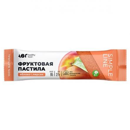 АВС ХЭЛСИ ФУД ПАСТИЛА ФРУКТОВАЯ яблоко/персик 27 гр