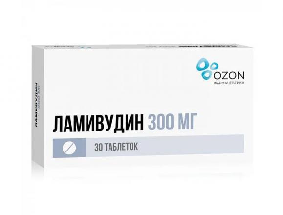 ЛАМИВУДИН ОЗОН табл. п/о плен. 300 мг №30