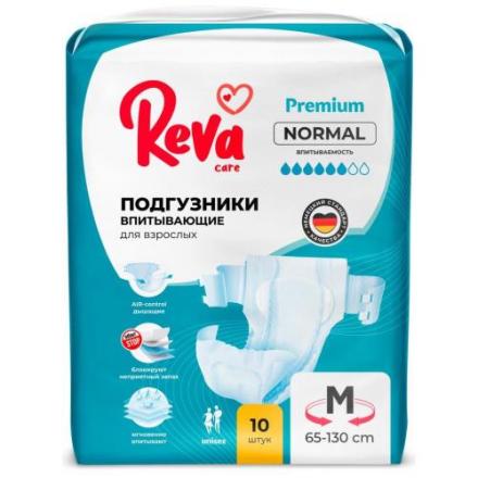 REVA CARE ПОДГУЗНИКИ ДЛЯ ВЗРОСЛЫХ НОРМАЛ M №10