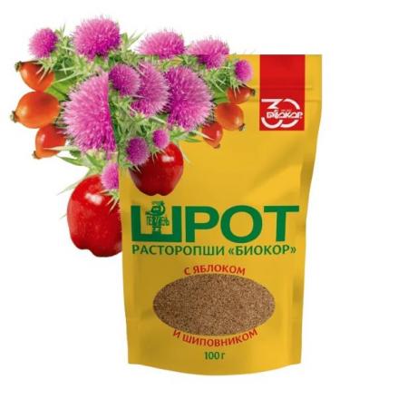 РАСТОРОПША ШРОТ пор. внутр. яблоко/шиповник 100 гр