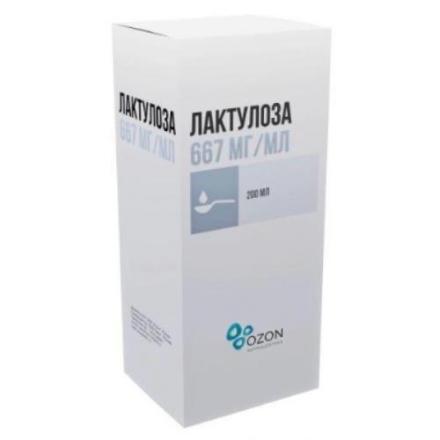 ЛАКТУЛОЗА ОЗОН сироп 667 мг/мл фл. 200 мл