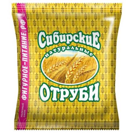 СИБИРСКАЯ КЛЕТЧАТКА ОТРУБИ пшеничные 200 гр