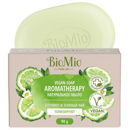 BIOMIO МЫЛО 90 гр зеленый чай/бергамот