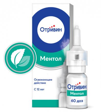 ОТРИВИН ментол- эвкалипт спрей назал. 0,1% фл.-доз 10 мл
