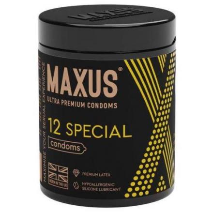 ПРЕЗЕРВАТИВЫ MAXUS SPECIAL точечно-ребристые №12