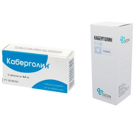 КАБЕРГОЛИН табл. 0,5 мг №8