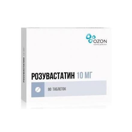 РОЗУВАСТАТИН ОЗОН табл. п/о плен. 10 мг №90