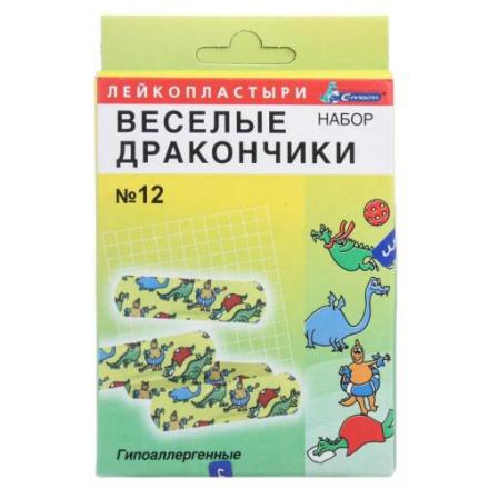 ЛЕЙКОПЛАСТЫРЬ ДЕТСКИЙ САРЕПТА веселые дракончики №12