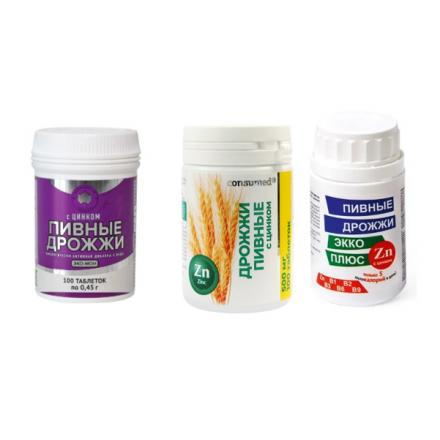 ДРОЖЖИ ПИВНЫЕ С ЦИНКОМ табл. №100