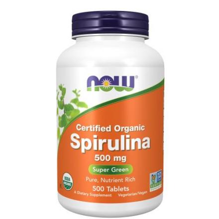 NOW СПИРУЛИНА НАТУРАЛЬНАЯ табл. №500
