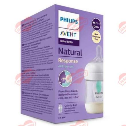 АВЕНТ NATURAL RESPONSE БУТЫЛОЧКА 125 мл scy 670/01 с силик. соской 0 мес.
