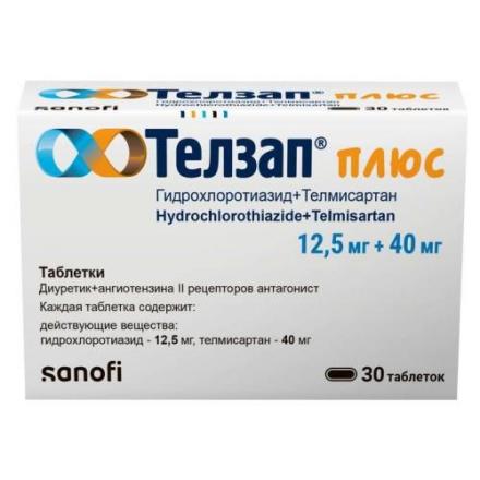 ТЕЛЗАП ПЛЮС табл. 40+12,5 мг №30