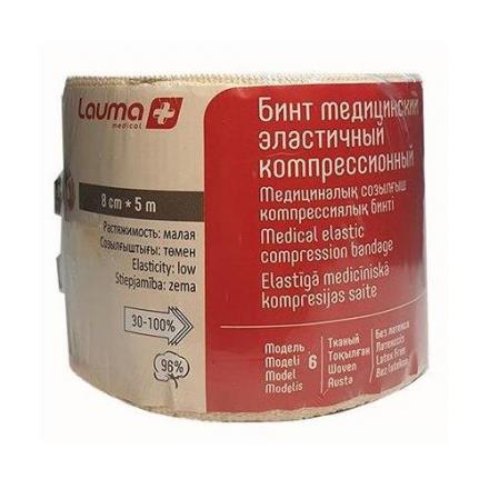 БИНТ ЭЛАСТИЧНЫЙ МР ЛАУМА 8см х 5м
