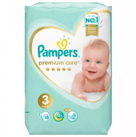 ПАМПЕРС ПОДГУЗНИКИ ДЕТСКИЕ ПРЕМИУМ 6-10 кг №18