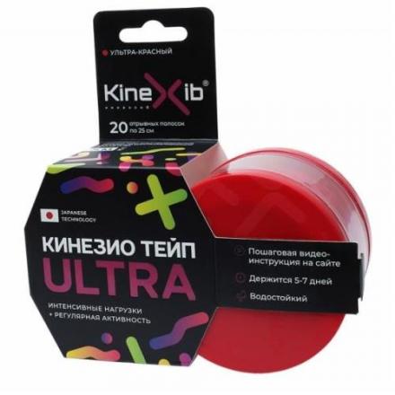 БИНТ КИНЕЗИО-ТЕЙП КИНЕКСИБ УЛЬТРА красный 5см х 5м