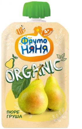 ФРУТОНЯНЯ ПЮРЕ ФРУКТОВОЕ груша 90 гр