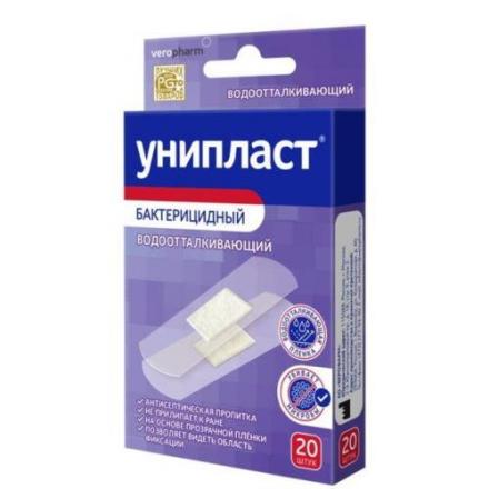 ЛЕЙКОПЛАСТЫРЬ НАБОР УНИПЛАСТ прозрачный 1,9см х 7,2см №20