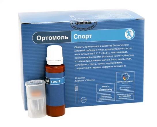 ОРТОМОЛЬ СПОРТ конц. напитка фл. 20 мл + табл. №30
