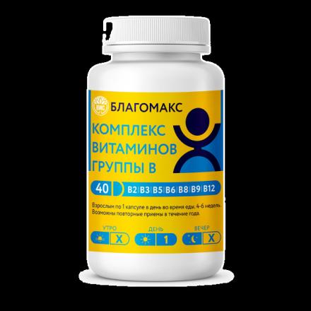 БЛАГОМАКС КОМПЛЕКС ВИТАМИНОВ ГРУППЫ В капс. №40
