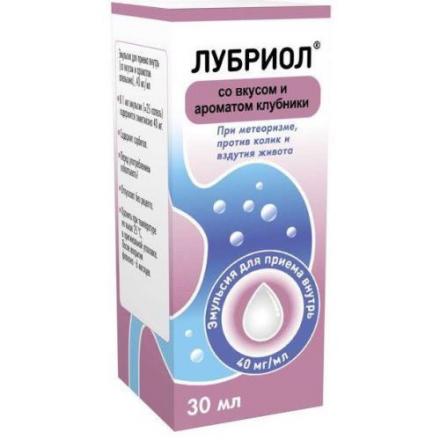 ЛУБРИОЛ клубника эмульсия внутр. 40 мг/мл фл. 30 мл