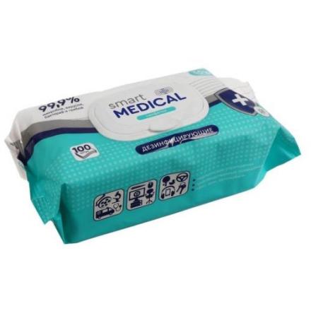 SMART MEDICAL салфетки антисепт. №100