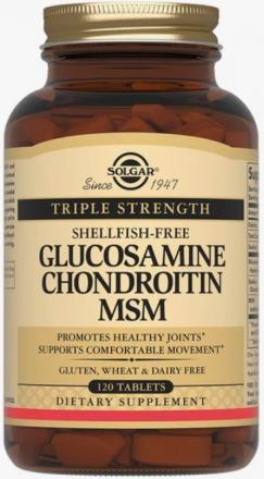 СОЛГАР ГЛЮКОЗАМИН-ХОНДРОИТИН И МСМ табл. №120
