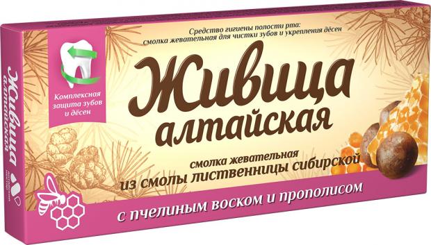 ЖИВИЦА АЛТАЙСКАЯ СМОЛКА ЖЕВАТЕЛЬНАЯ с прополисом №4