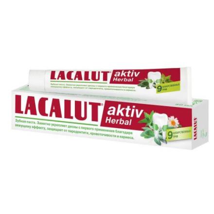 ЛАКАЛЮТ АКТИВ HERBAL ЗУБНАЯ ПАСТА 50 мл