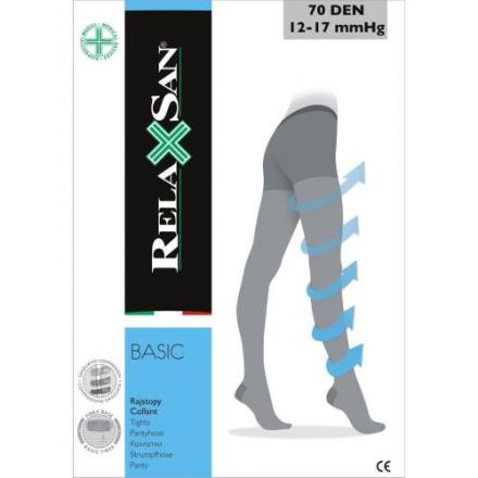 КОЛГОТКИ АНТИВАРИКОЗНЫЕ РЕЛАКСАН 70 ден р.4 черн