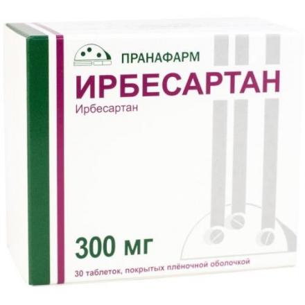 ИРБЕСАРТАН ПРАНА табл. п/о плен. 300 мг №30