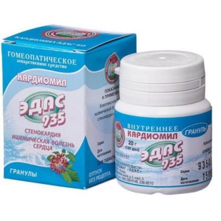 ЭДАС-935 (КАРДИОМИЛ) гранулы гомеопатич. 20 гр