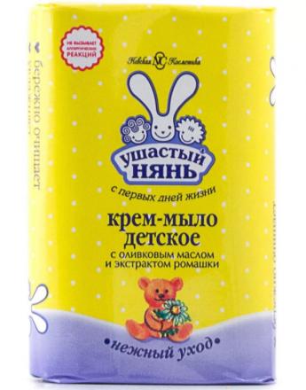 УШАСТЫЙ НЯНЬ МЫЛО ДЕТСКОЕ 90 гр ромашка/олива