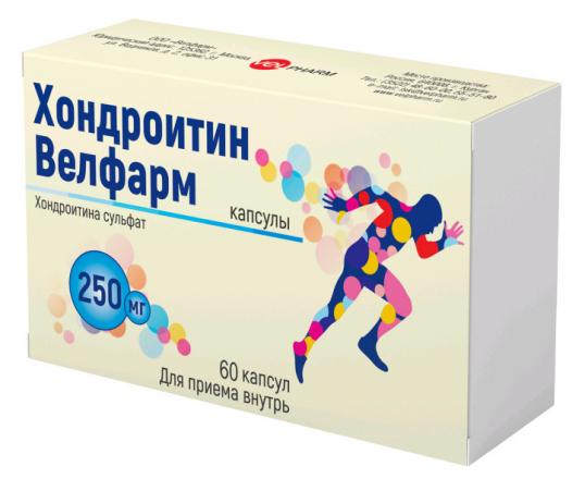 ХОНДРОИТИН ВЕЛФАРМ капс. 250 мг №60