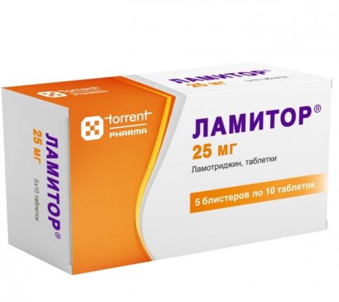 ЛАМИТОР табл. 25 мг №50