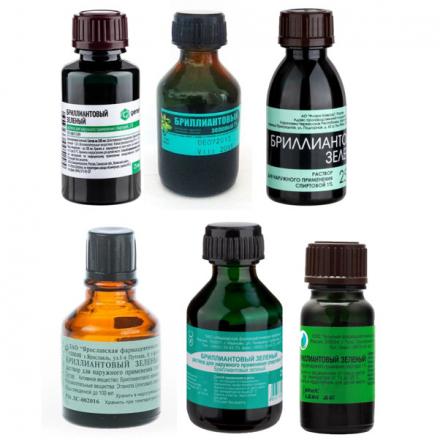 БРИЛЛИАНТОВЫЙ ЗЕЛЕНЫЙ р-р наруж. 1% 25 мл