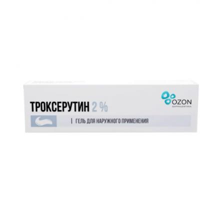 ТРОКСЕРУТИН ОЗОН гель 2% туба 100 гр