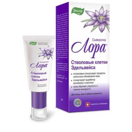ЛОРА ЭВАЛАР СЫВОРОТКА ДЛЯ ЛИЦА 30 гр стволовые клетки эдельвейса