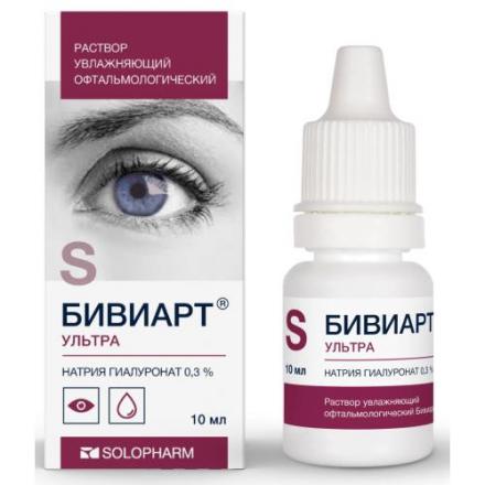 БИВИАРТ УЛЬТРА ГРОТЕКС р-р офтальмологич. фл.- кап. 0,3% 10 мл