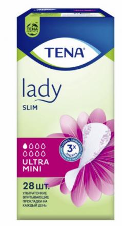 ТЕНА ПРОКЛАДКИ ЖЕНСКИЕ ПРИ НЕДЕРЖАНИИ LADY УЛЬТРА МИНИ СЛИМ №28