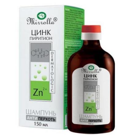 МИРРОЛЛА ЦИНК ПИРИТИОН шампунь от перхоти 150 мл