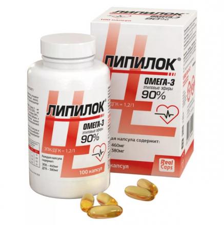 ЛИПИЛОК капс. 1400 мг №100
