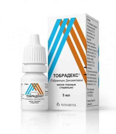 ТОБРАДЕКС капли глазные фл.- кап. 5 мл
