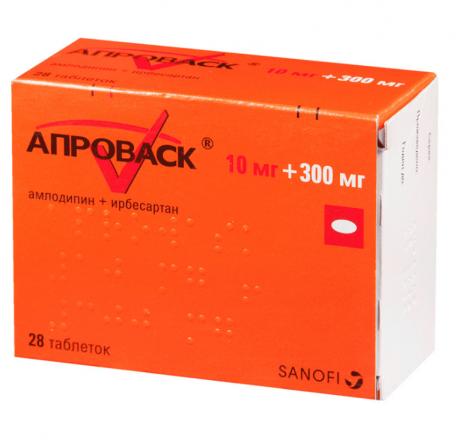 АПРОВАСК табл. п/о плен. 10+300 мг №28