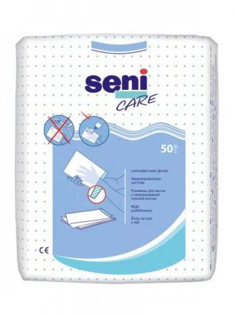 СЕНИ CARE РУКАВИЧКА ДЛЯ МЫТЬЯ без пленки №50