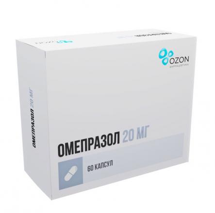 ОМЕПРАЗОЛ ОЗОН капс. к/р 20 мг №60